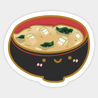 Miso soup doodle design Sticker